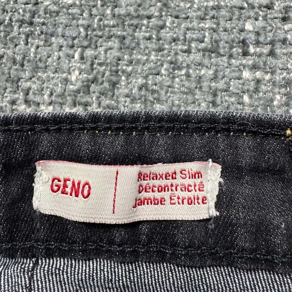 True Religion Geno Relaxed Slim Jeans Women 16 Black Charcoal Streetwear Denim - Picture 7 of 13